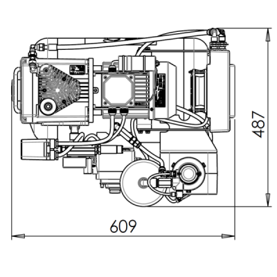 AC-100 Q Compresor CATTANI insonorizado de 1 cilindro con secado