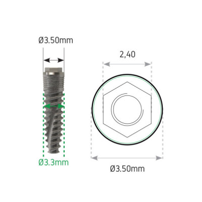 External Hex. Vbody - Vulkan® Implants